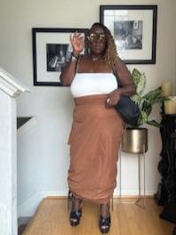 Plus Size Maxi Skirt