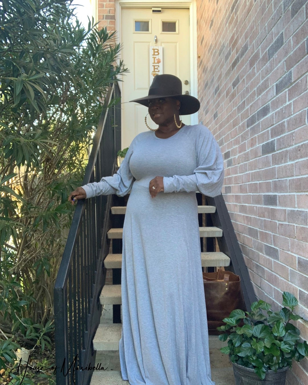 Let It Flow - Plus Size Bubble Sleeve | Maxi House of Maribella Let It Flow - Plus Size Bubble Sleeve | Maxi House of Maribella