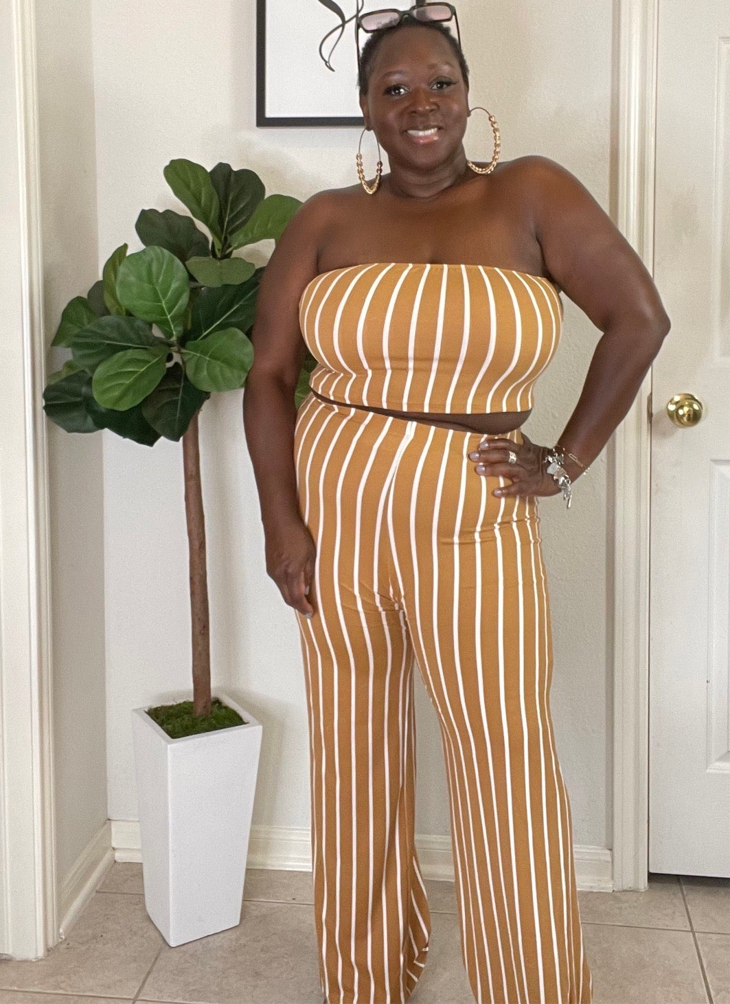 Bold In Stripes Two Piece - Plus Size | Set