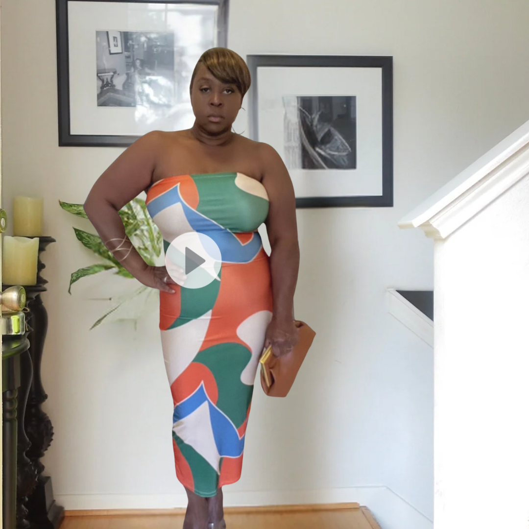 A Real Baddie | Plus Size Tube Dress  House of Maribella