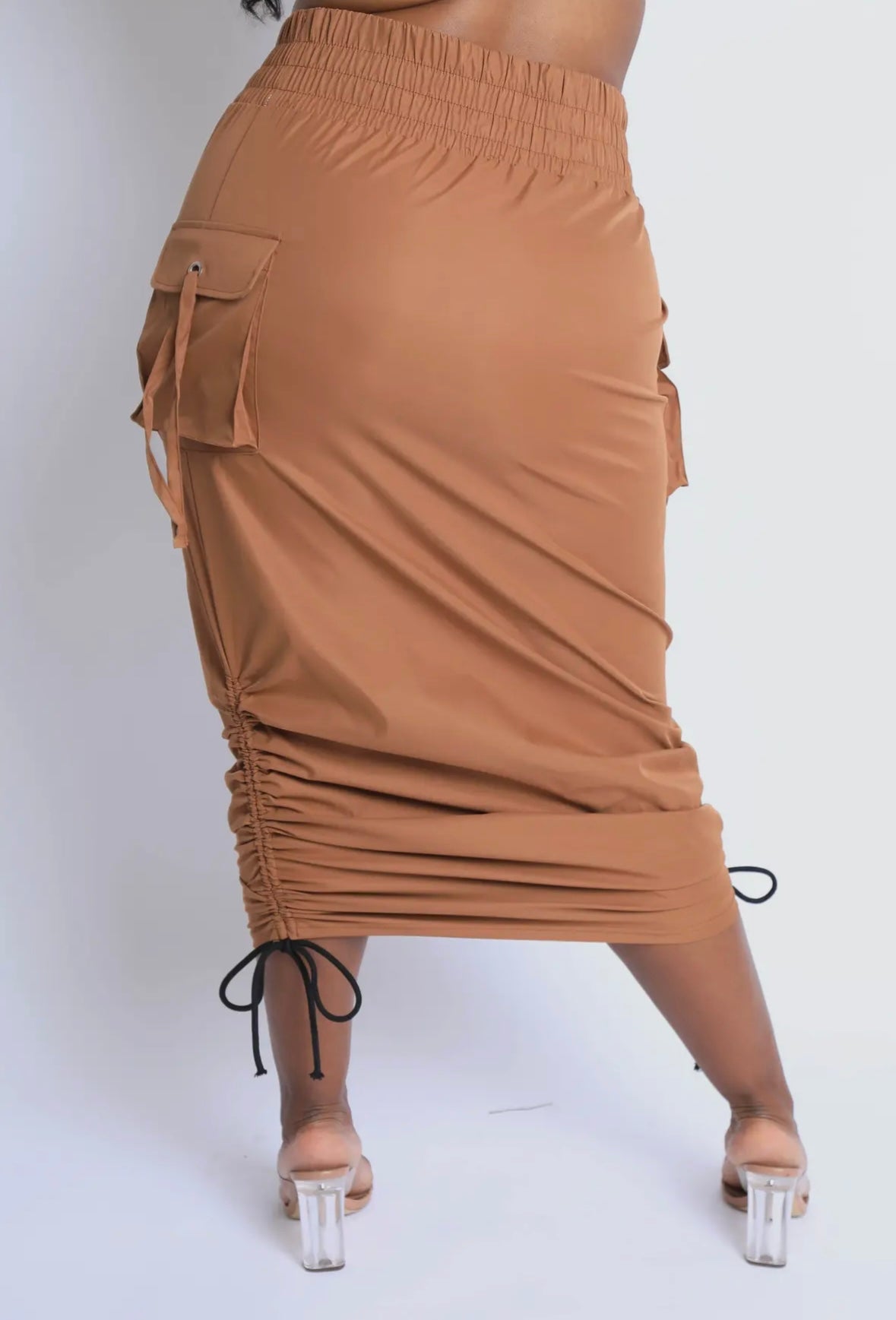 Windbreaker Cargo Maxi Skirt | Plus Size