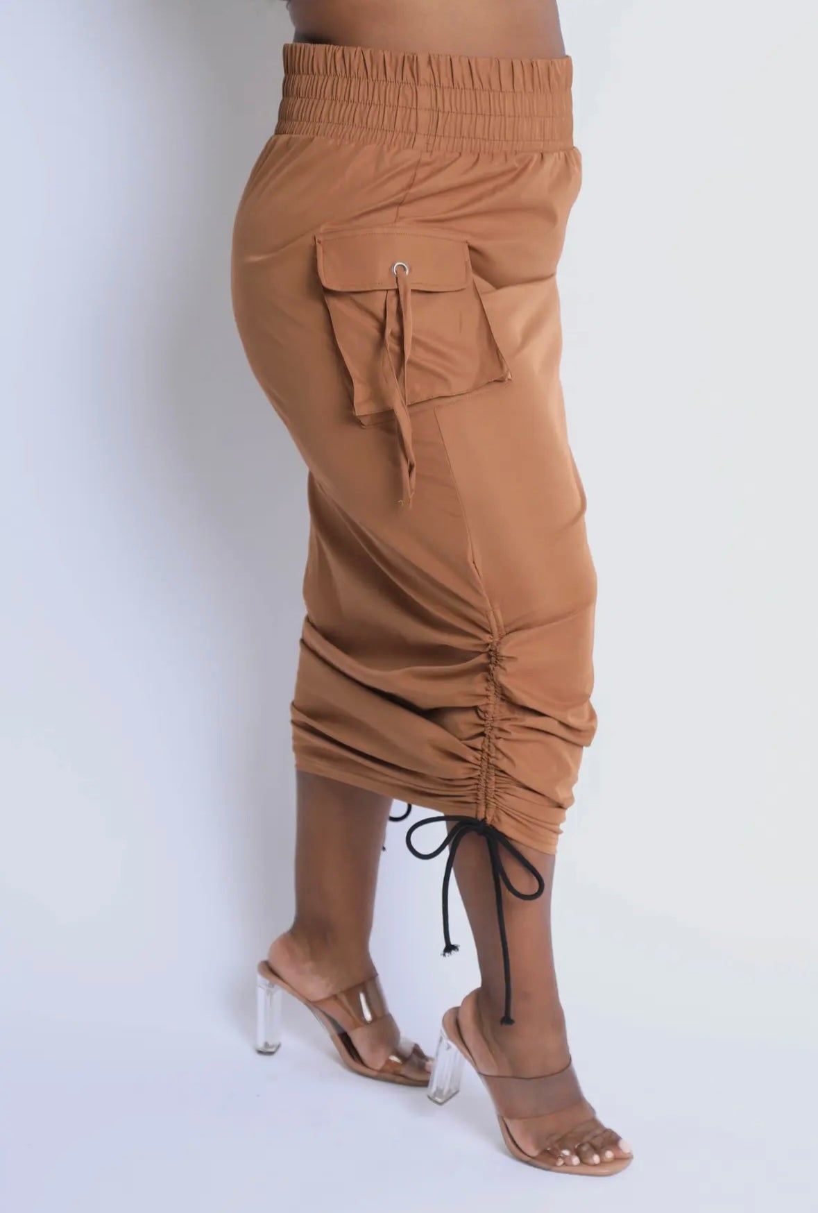 Windbreaker Cargo Maxi Skirt | Plus Size