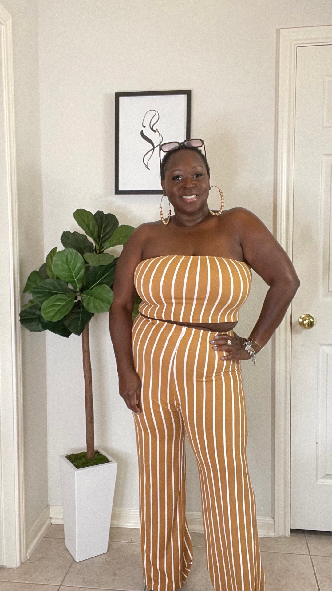 Bold In Stripes Two Piece - Plus Size | Set