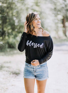 Blessed Off The Shoulder | T-shirt