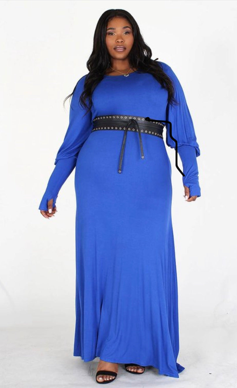 Let It Flow - Plus Size Bubble Sleeve | Maxi