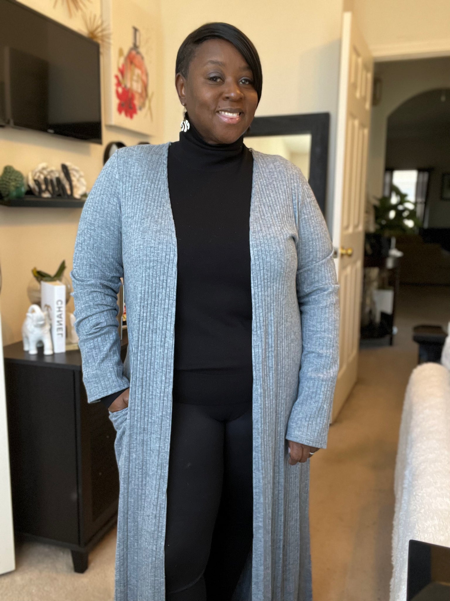 Long maxi 2025 cardigan sweater