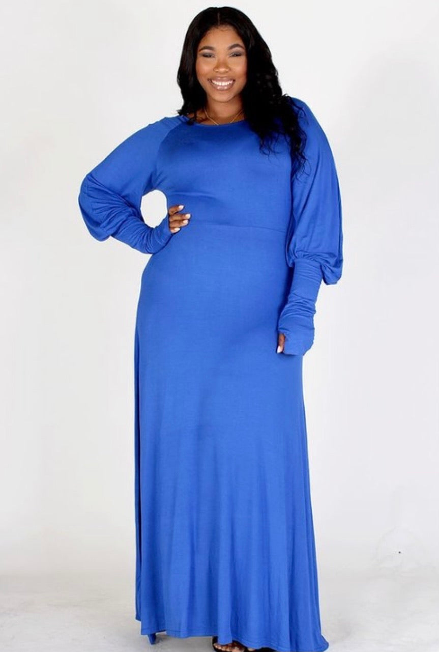 Let It Flow - Plus Size Bubble Sleeve | Maxi